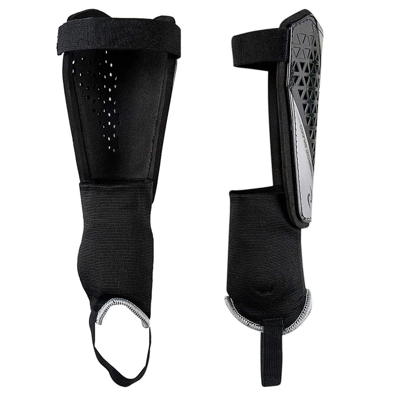 Sportout Kids Youth Adults Soccer Shin Guards with Protective Hard Shell,Offers Comprehensive Protection for Your Kids' Legs. Large Black 2.0 Pro - BeesActive Australia