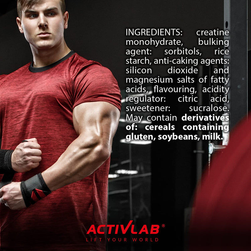 Activlab Creatine Tabs 120 tabs | Pomegranate | 4000mg Monohydrate | Muscle Building, Bodybuilding, Fitness, Cross-Fit | Boost Power, Endurance, Strength | Weightlifting, Powerlifting Gym Supplement - BeesActive Australia