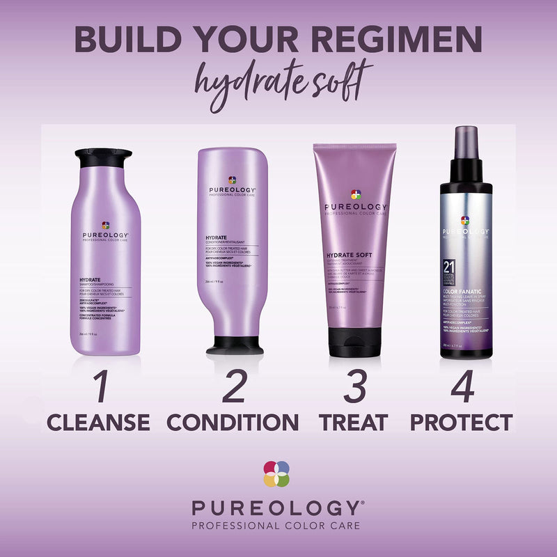 Pureology | Hydrate Soft | Softening Treatment Mask | for Dry Colour-Treated Hair | Vegan | 200ml - BeesActive Australia
