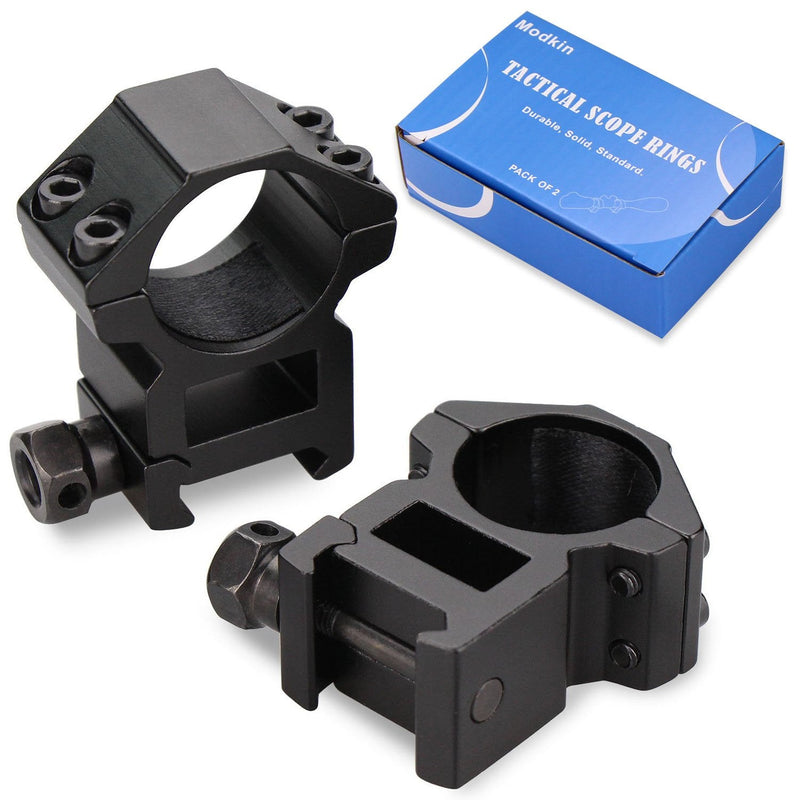 Modkin Scope Rings, Rifle Scope Mount High Profile Scope Mounts for Picatinny Rail (1 inch, Set of 2) - BeesActive Australia