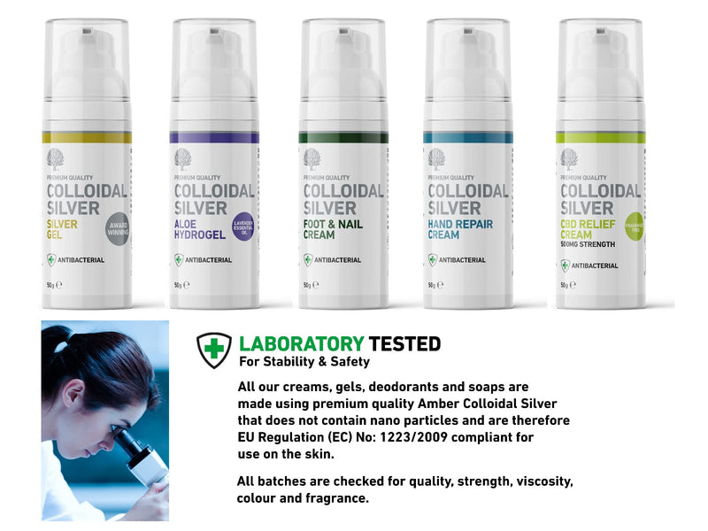Nature's Greatest Secret Premium Quality Antibacterial Soothing Colloidal Silver Aloe Vera Hydrogel with Lavender Essential Oil 50g - BeesActive Australia