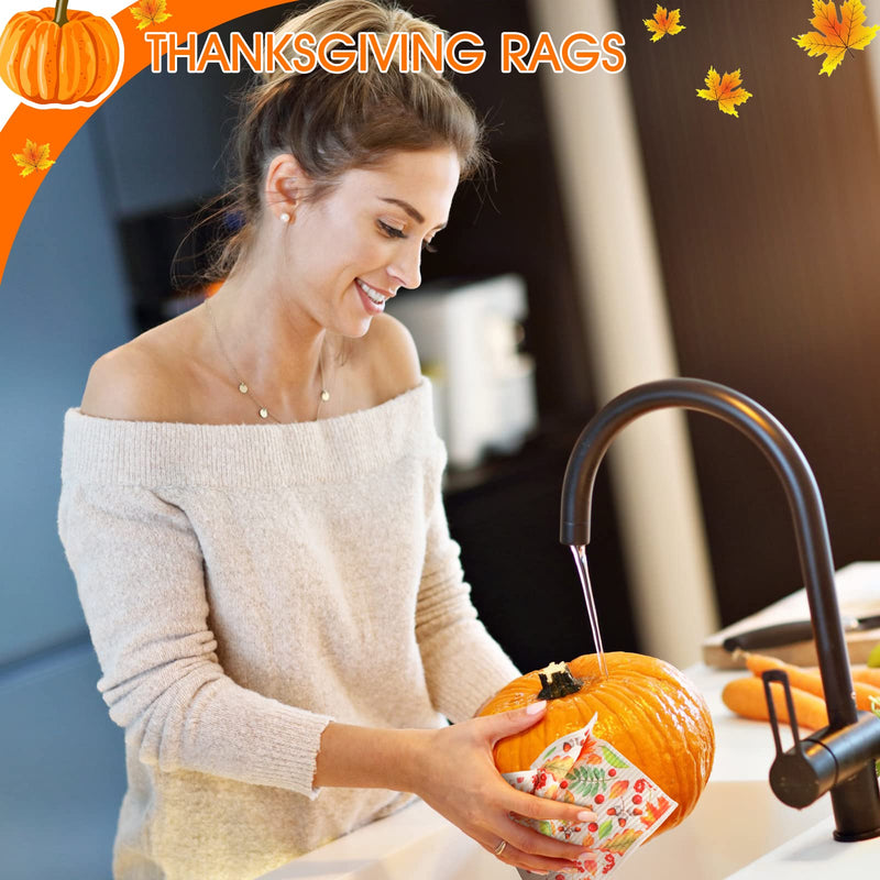 6 Pcs Swedish Kitchen Dish Cloths Kitchen Towels Reusable Sponge Cleaning Cloths Wipes Absorbent Dish Cloth Quick Drying Washable Decorative Tea Towels No Odor Bar Hand Towel (Yellow Leaves) Yellow Leaves - BeesActive Australia