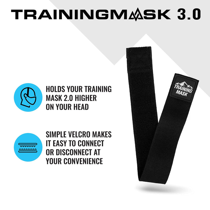 Training Mask - Masks Straps for Training Mask 2.0, Mask Extender Strap Only, Adjustable Band for Running Breathing Mask, Black - BeesActive Australia