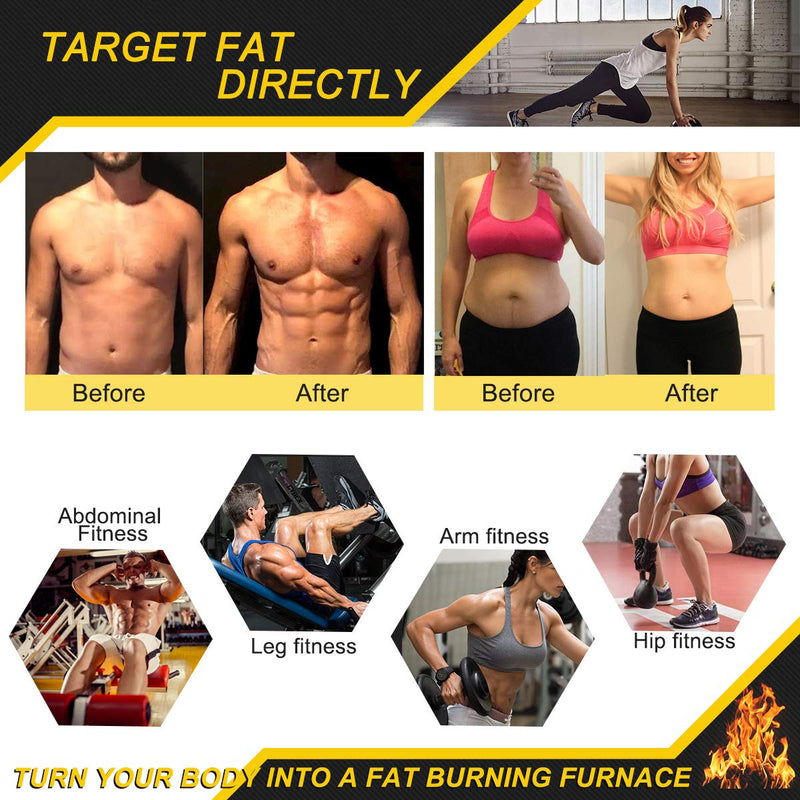 Hot Gel Cream, Sweat Workout Enhancer Gel, Weight Loss and Fat Burning Cream for Belly for Women and Men, Slimming Cream for Tummy, Anti Cellulite Cream for Body, Deep Tissue Massage & Muscle Yellow - BeesActive Australia