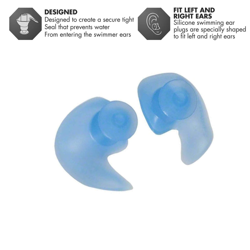 TYR Silicone Molded Ear Plugs Blue - BeesActive Australia
