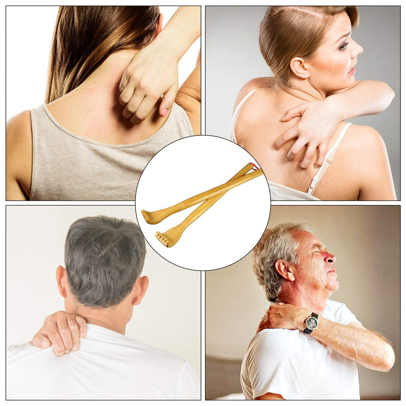 VEGCOO Wooden Back Scratchers, Manual Back Massager�Long Back Scratcher for Body Relaxation Relieving Discomforts Itching (1 PCS) 1 Pcs - BeesActive Australia