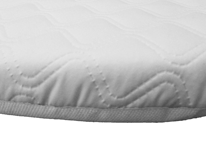 Suzy® Microfibre Hypoallergenic Moses Basket Mattress 66x28 x 4cm Thick Oval Shaped Will Fit Mothercare Moses Baskets British Made - BeesActive Australia