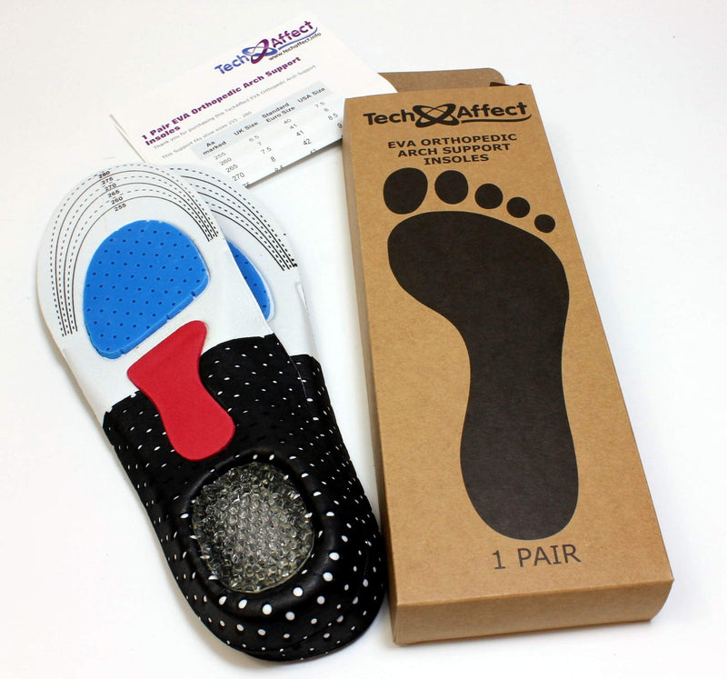 Arch Support Insoles Women Plantar Fasciitis Support Insoles for Men or Women with Flat Feet 3.5 to 6 UK (36-39 Europe) - BeesActive Australia