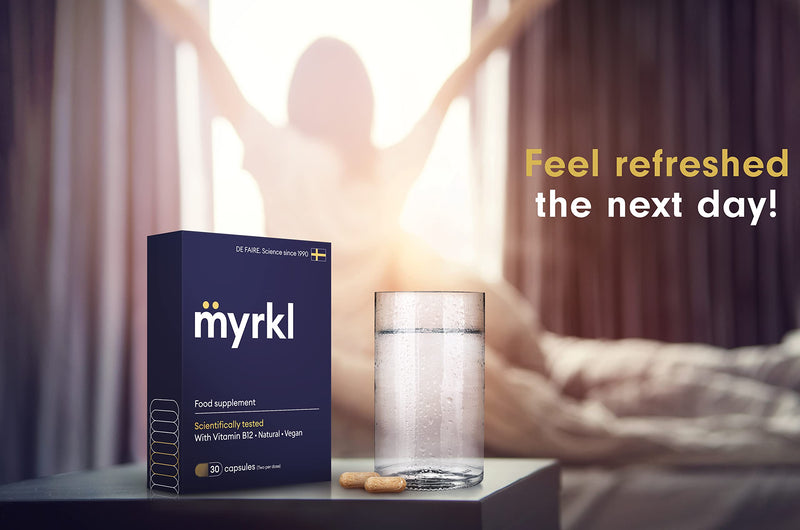 Myrkl | Food Supplement | Scientifically Tested | with Vitamin B12 | Natural | Vegan | 30 Capsules - BeesActive Australia