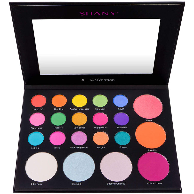 SHANY Revival Remix Palette - 21-Color Eye & Cheek Palette with 15 Matte and Shimmer Eyeshadows, 3 Highlighters and 3 Blushes - BeesActive Australia