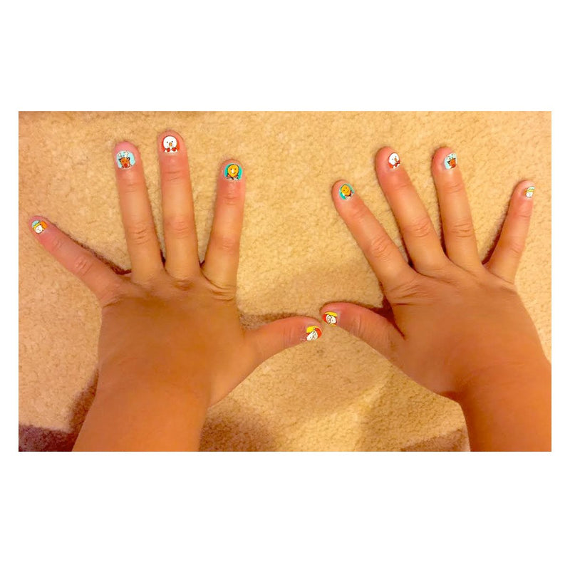 Fingernail Friends Nail Stickers Nail Art for Children, Festive Holiday (50 Stickers) - BeesActive Australia
