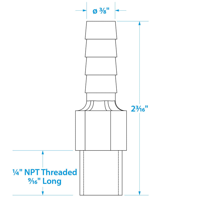 Seachoice 20991 Aluminum Anti Siphon Valve, 1/4-Inch NPT - BeesActive Australia