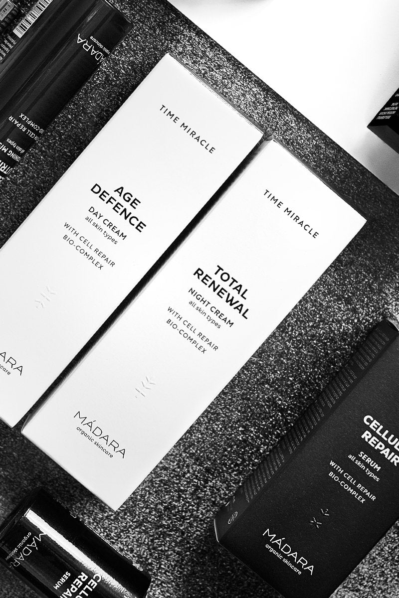 MÁDARA Organic Skincare | Time Miracle Total Renewal Night Cream - With multi-molecular Hyaluronic Acid and balancing Physio-Zinc, Based on Northern Birch Water, Vegan, Ecocert certified, 1.69 oz - BeesActive Australia