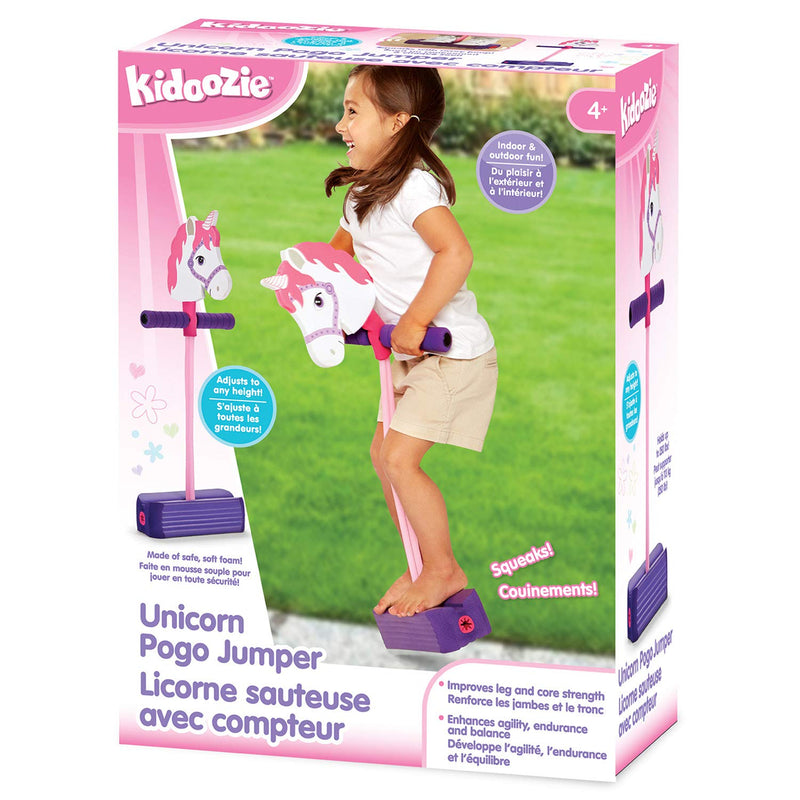 [AUSTRALIA] - Kidoozie Foam Unicorn Pogo Jumper – Fun and Safe Play – Encourages an Active Lifestyle – Makes Squeaky Sounds – For All Sizes, 250 Pound Capacity 