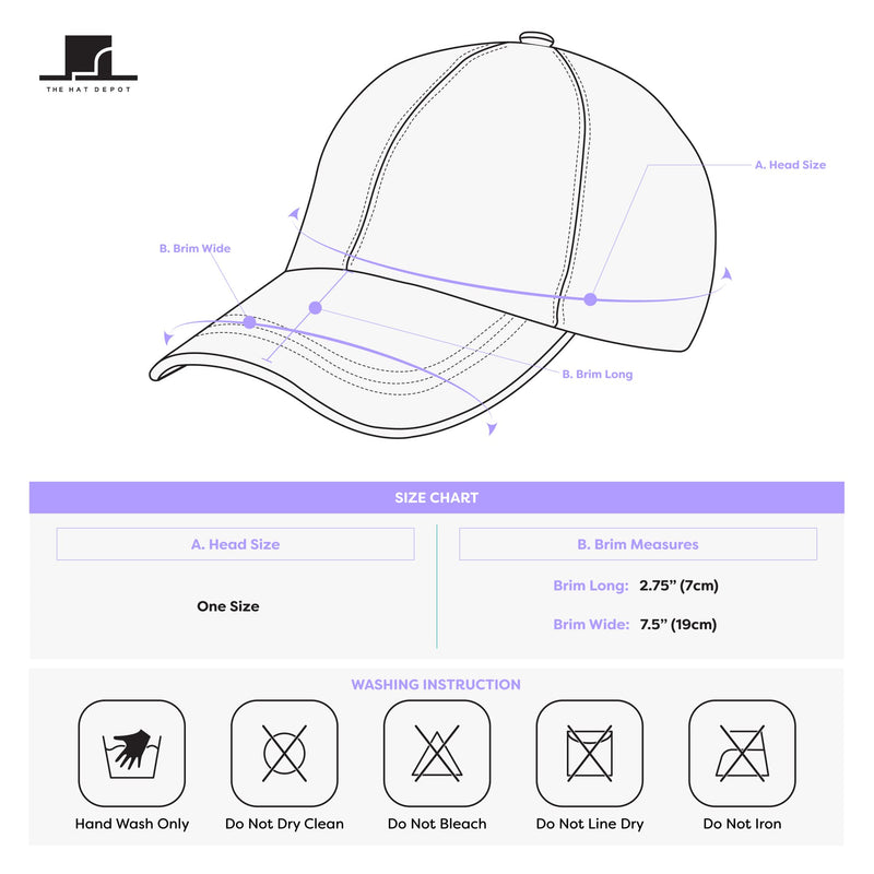 The Hat Depot 100% Cotton Pigment Dyed Low Profile Dad Hat Six Panel Cap 1. Tan - BeesActive Australia