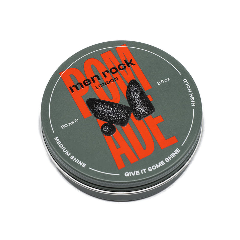 Men Rock Hair Styling Pomade, Medium Shine & High Hold Water Based Pomade, Easy to Use and Wash Out, Ideal for Men with Classy Hairstyles, 90 ml - BeesActive Australia