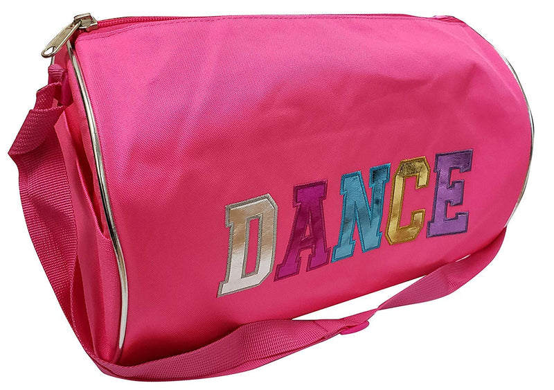 Dance Duffel Bag Multicolored Dance Print (Fuchsia) Fuchsia 13" - BeesActive Australia