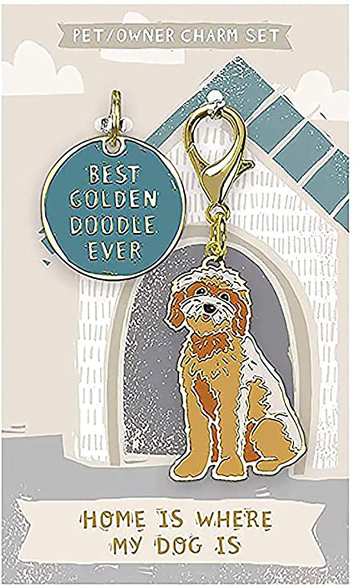 Primitives by Kathy Dog Collar Charm Set - Goldendoodle - BeesActive Australia