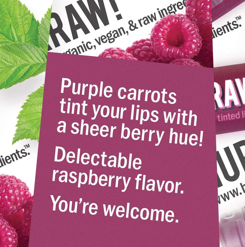 Hurraw! Raspberry Tinted Lip Balm, 3 Pack: Organic, Certified Vegan, Cruelty and Gluten Free. Non-GMO, 100% Natural Ingredients. Bee, Shea, Soy and Palm Free. Made in USA - BeesActive Australia