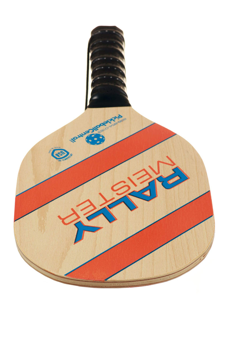 Rally Meister Beginner Wood Pickleball Paddle Set for 2 Players (2 Paddles + 4 Outdoor Pickleballs + Drawstring Bag + Rules/Strategy Guide) - BeesActive Australia