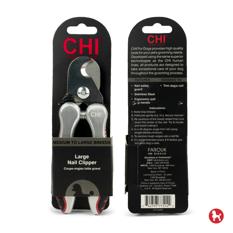 CHI For Dogs Nail Clipper for Dogs and Puppies - Safe and Effective Way to Clip Dog Nails - Best Dog Nail Clippers, Dog Clippers Pet Grooming Tools for All Dogs, Dog Grooming Supplies Large Dogs - BeesActive Australia