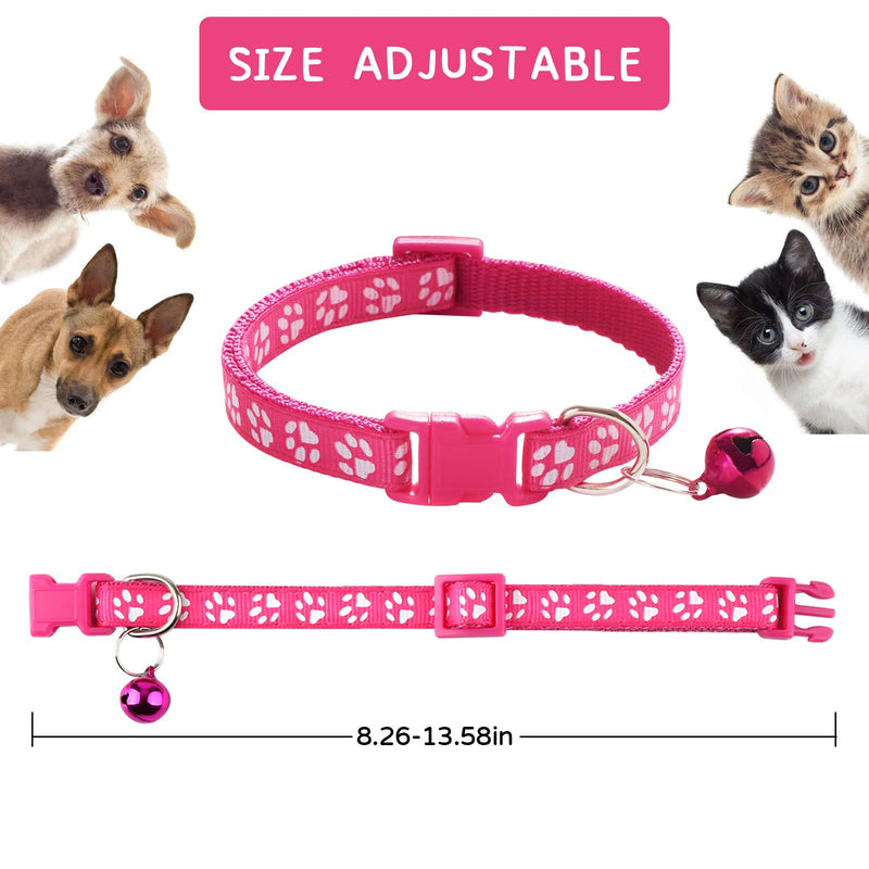 Puppy Collars with Bell-Adjustable Litter Collars Pups - Kitten Collar for Newborn pet Non-Breakaway A - BeesActive Australia