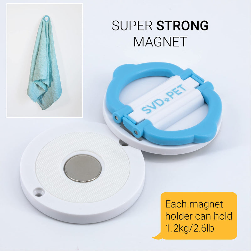SVD.PET Potty Training Pad Magnetic Holder - Perfect for Leg-Lifting Marking Dogs - Compatible with Any Size of Puppy Pee Pads - Strong Magnets with Easy-Lifted Handles 4-Pack - BeesActive Australia