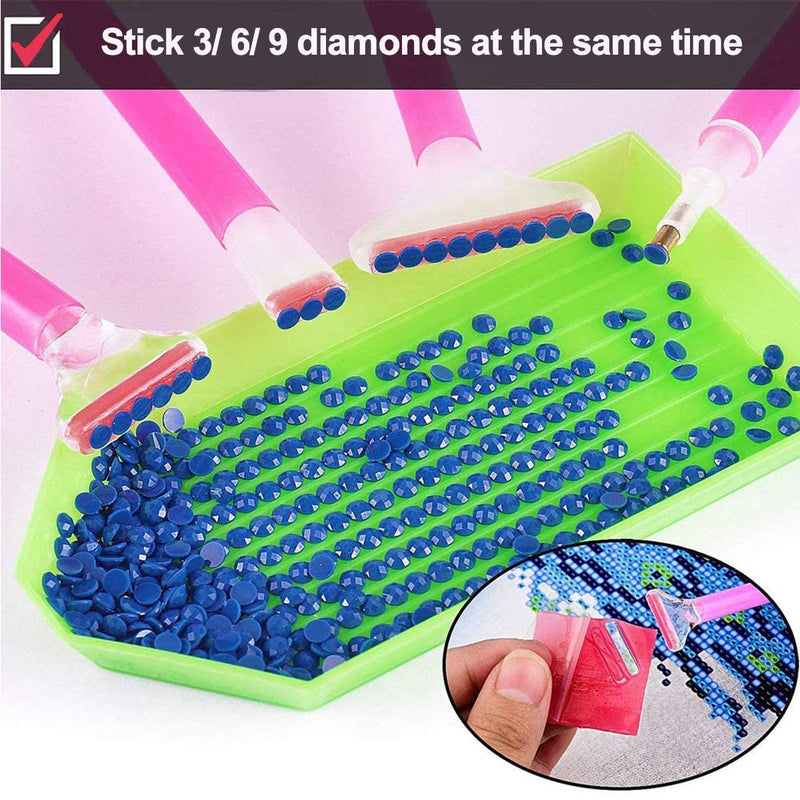 Suptikes 22 Pieces 5D Diamonds Painting Tools and Accessories Kits with Diamond Painting Roller and Diamond Embroidery Box for Diamond Painting Art Red - BeesActive Australia