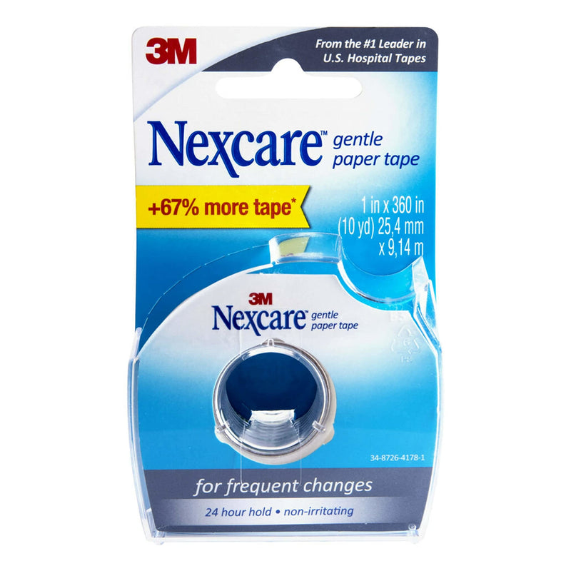Nexcare Gentle Paper Tape Dispenser, Medical Paper Tape, Secures Dressings and Lifts Away Gently - 1 in x 10 Yds, 1 Dispenser - BeesActive Australia