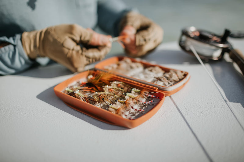 fishpond Tacky Pescador Silicone Slit Waterproof Fly Box - Burnt Orange - BeesActive Australia