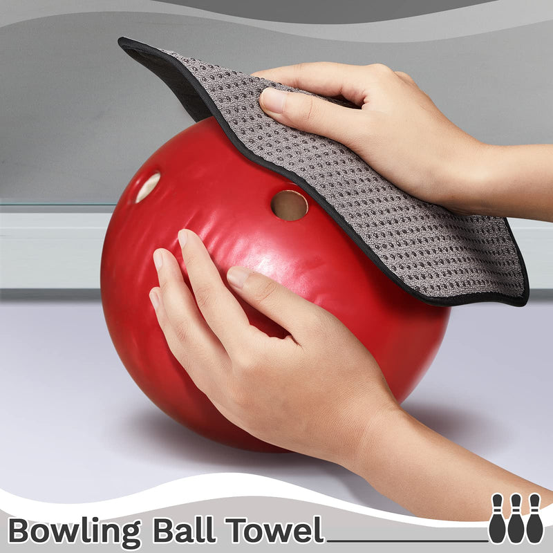 2 Pieces Bowling Accessories Bowling Towel Microfiber Bowling Towels to Wipe Off Ball Bowling Pad Towel with Easy Grip Shammy Bowling for Bowling Ball and Bowling Alley Accessories - BeesActive Australia