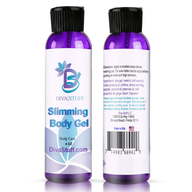 Diva Stuff Slimming Gel Cream For Use With Waist and Thigh Trainers - 4 Ounce - BeesActive Australia