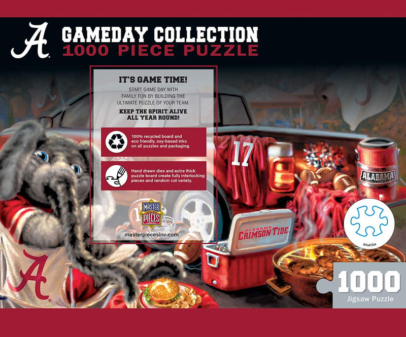 MasterPieces NCAA Unisex-Adult 1000-Piece Gameday Tailgate Puzzle Alabama Crimson Tide 1000 Pieces - 19.25" x 26.75" Team Colors - BeesActive Australia