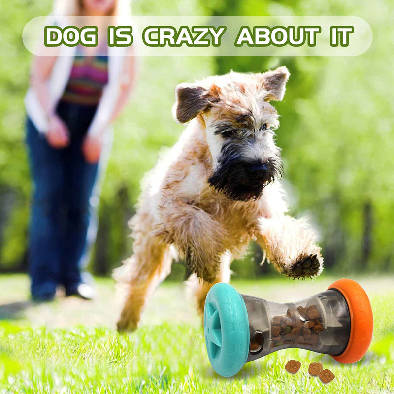 Treat Dispensing Puzzle Toys for Small Dogs,Interactive Chase Toys,Slow Feeder,Perfect Alternative to Slow Feeder Dog Bowls to Improves Pets Digestion,Barbell-Shaped Dog Toys - BeesActive Australia