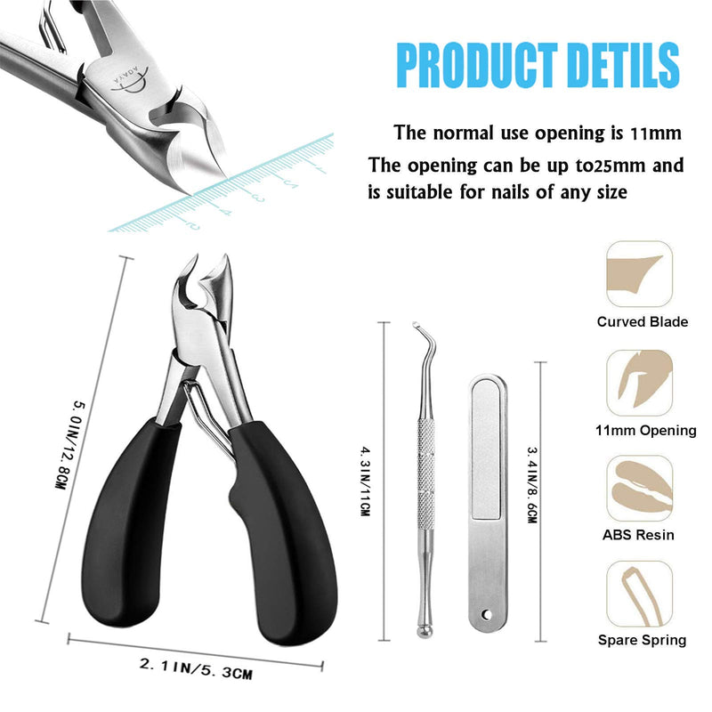 Ingrown Toenail Tool YOOGE Ingrown Toenail Clippers Used for All Kinds of Ingrown Nails Paronychia Hard Nails,Professional Thick & Ingrown Toe Nail Clippers for Men Women Seniors - BeesActive Australia