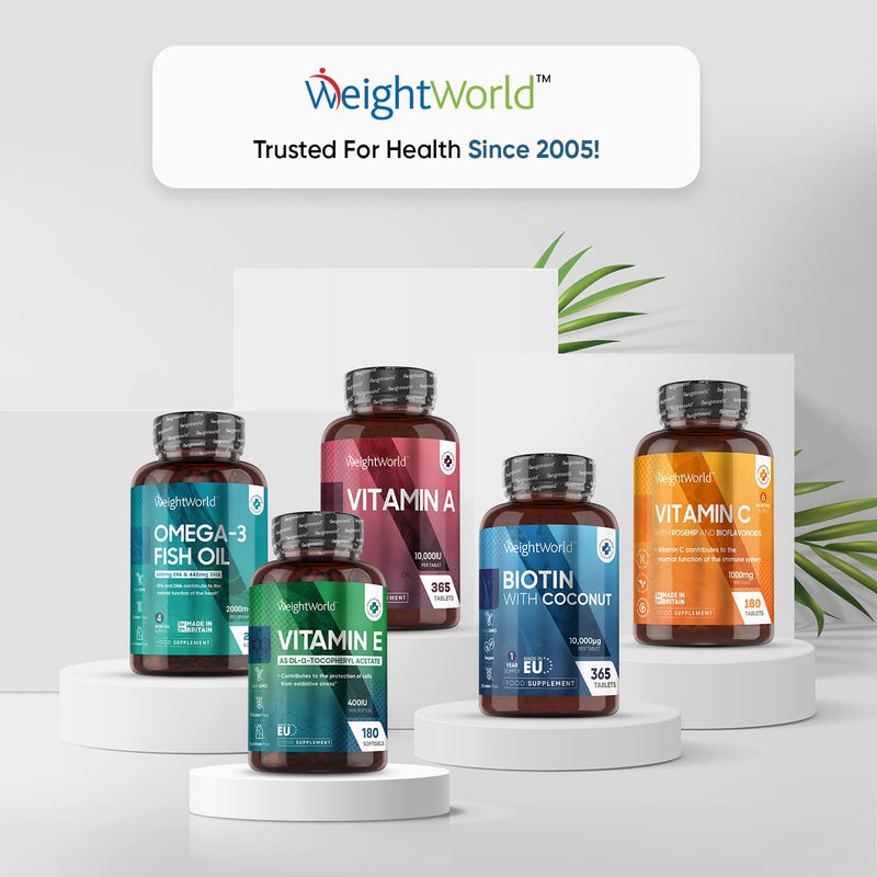 Vitamin E Capsules Softgels 400IU (Advised Intake) - 180 Vit E Softgels (6 Month Supply) - High Strength Vitamin E Oil Capsule - Hair Nail Skin Supplement - Natural Alpha Tocopheryl (Not Vit E Tablet) - BeesActive Australia