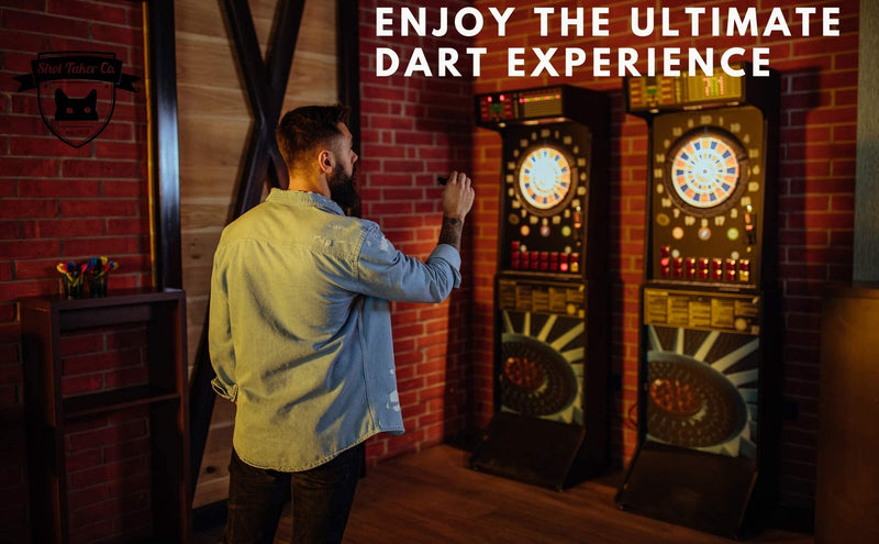 SHOT TAKER CO. EST. 2017 Soft Tip Darts Set - Professional Darts for Electronic Dartboard - Includes Brass Barrels + Plastic & Aluminum Shafts + Rubber O'Rings + Flights + 50PC 2BA Tips + Wrench 19g-USA-STC10421 - BeesActive Australia