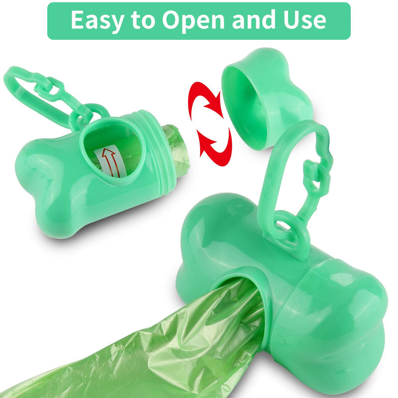 Arroyner 10 Pack Bone Shaped Poop Bag Dispenser Pet Waste Disposal Bag Dispenser ( Random Color ) Random Color (10 Pack) - BeesActive Australia