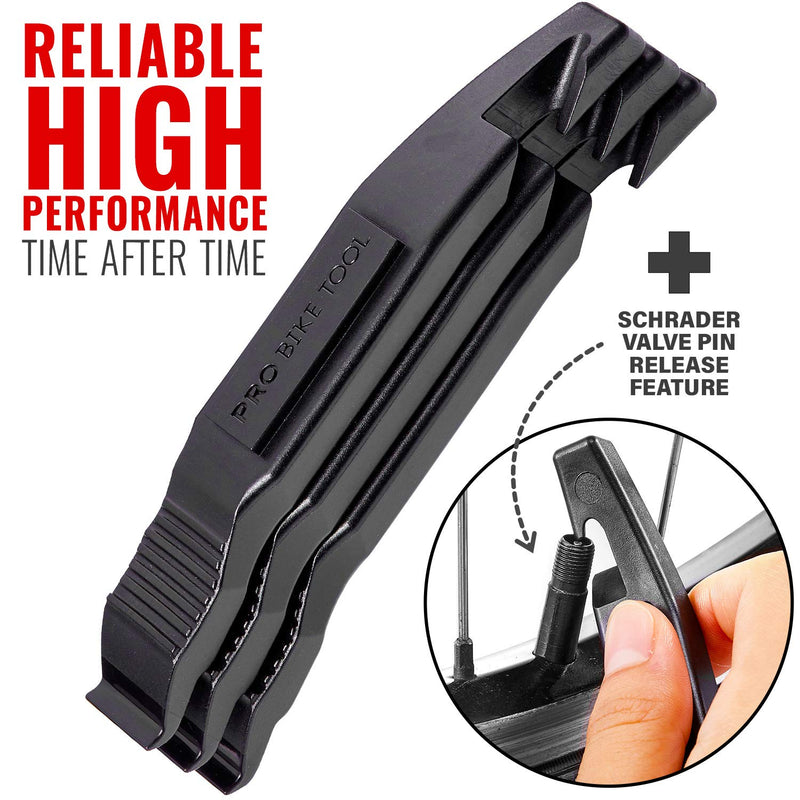 PRO BIKE TOOL Bicycle Tire Levers 3 Pack - Strong & Long Lasting Tire Removal Tool for Road or Mountain Bike Tires - BeesActive Australia