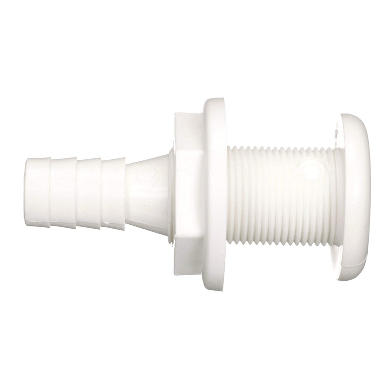 attwood 3873-3 Polypropylene Straight Thru-Hull Connector, White Finish - BeesActive Australia