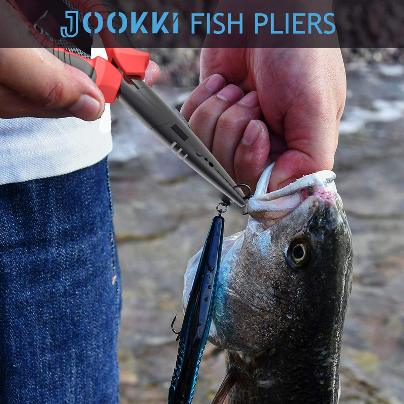 JOOKKI Fishing Pliers,Fish plier Saltwater with Sheath Resistant Teflon Coating 9" Long tip Nose - BeesActive Australia