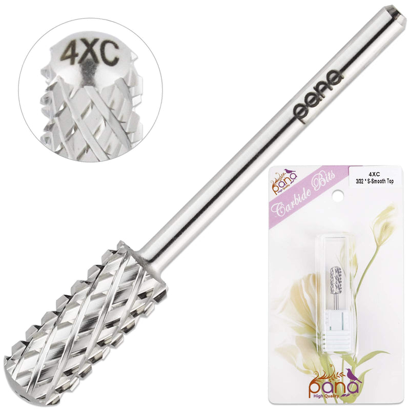 Pana 3/32" Smooth Top Small Barrel Nail Carbide Bit - Silver Color (Grit: 4X Coarse - XXXXC) for Electric Dremel Drill Machine - BeesActive Australia