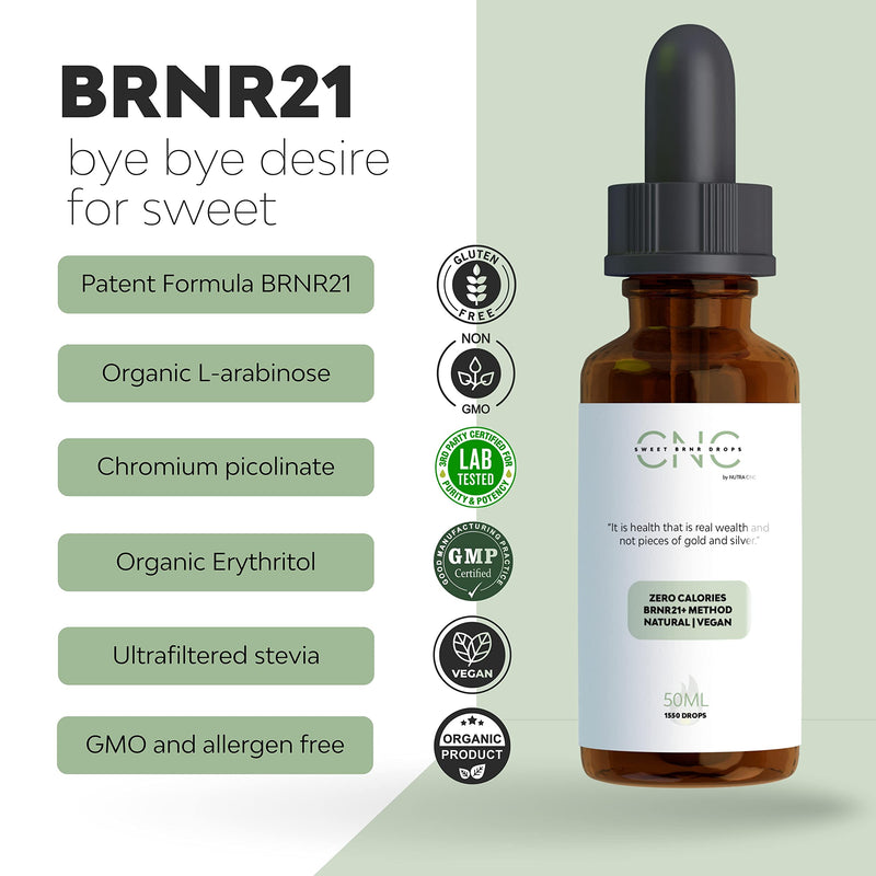 Fat Burner BRNR21 | Weight Loss Drops That Work Fast, Fat Burners for Women Weight Loss, Diet Drops That Work for Women & Men | Reduces & Controls Desire for Sweets & Sugar Substitute | Zero Calories - BeesActive Australia
