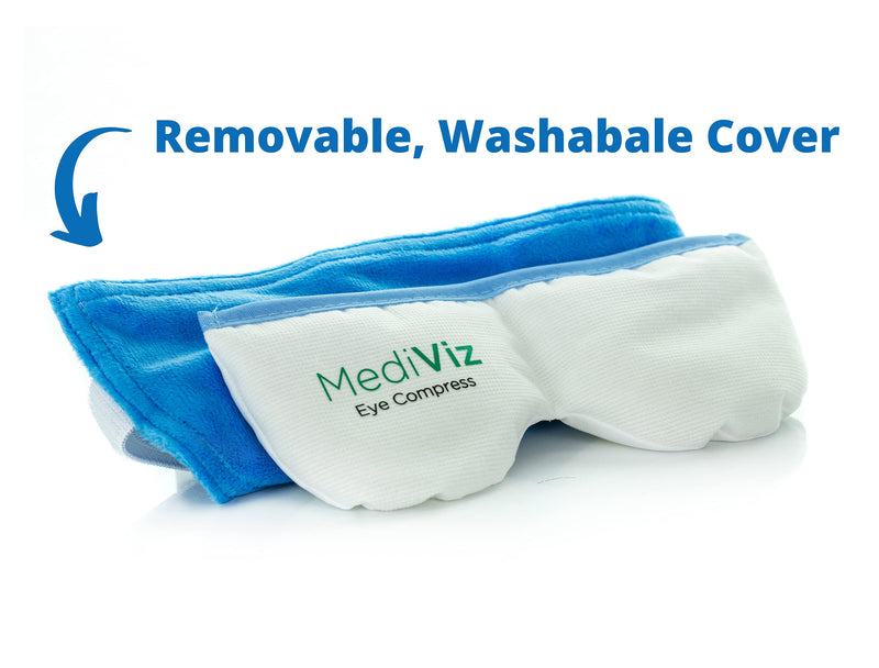 Mediviz Warm Compress Eye Mask - Moist Heat Compress for Irritated Eyes and Eyelid Lumps and Bumps - BeesActive Australia
