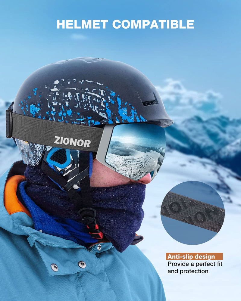 ZIONOR X4 Ski Goggles Magnetic Lens - Snowboard Snow Goggles for Men Women Adult - BeesActive Australia