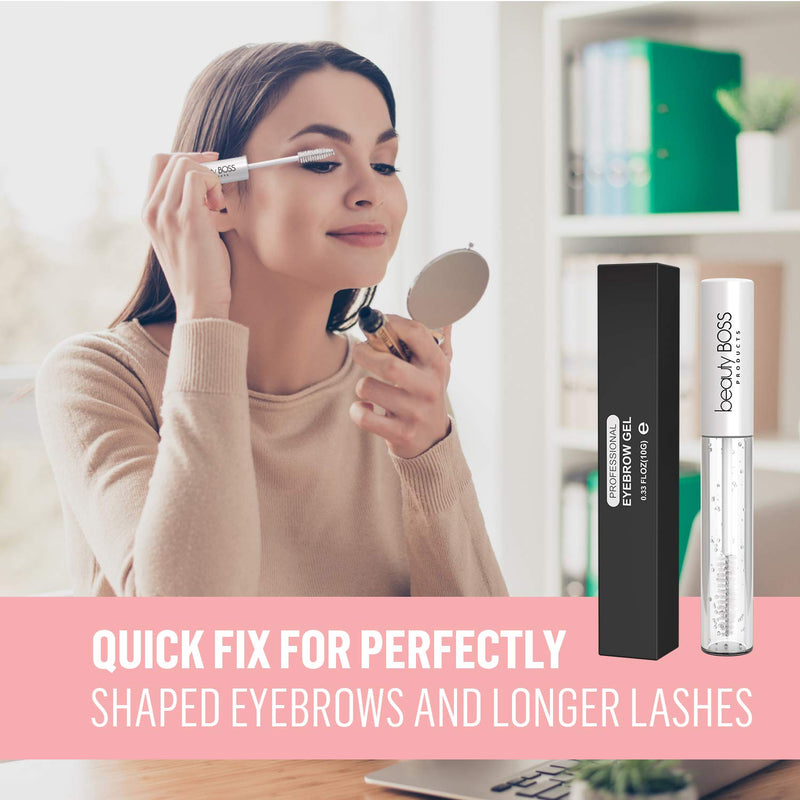 BeautyBoss Eyebrow Tamer Gel Clear Flawless Brows - Glossier Brow Makeup Mascara - Sculpting Shaping Clear Browgel - BeesActive Australia