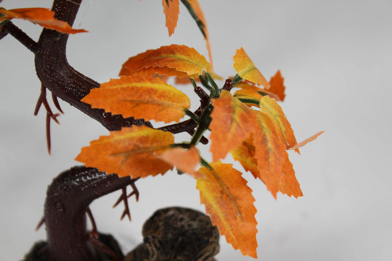 Penn-PLAX Deco-Replicas Bonsai Tree Aquarium Decoration – Orange – Safe for Freshwater and Saltwater Fish Tanks – 8” Height - BeesActive Australia