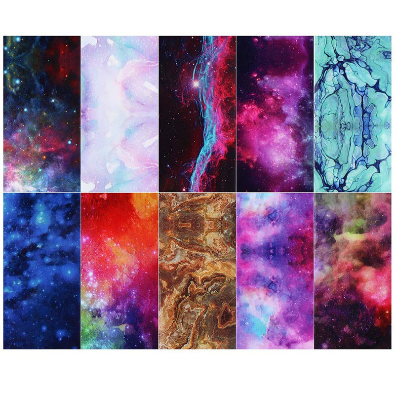 Marble Nail Art Foils Transfer Stickers Marble Stone Nail Foil Adhesive Decals 10 Rolls Foils Transfer Holographic Starry Sky Marble Designs Decal for Women Acrylic Nails Decoration Manicure Tips - BeesActive Australia