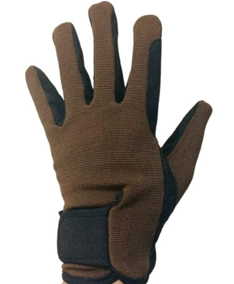 Youth Equestrian Gloves for Girls & Boys Children Gloves All Weather Outdoor Sports Gloves Horse Riding 6 - 8 Years Brown - BeesActive Australia