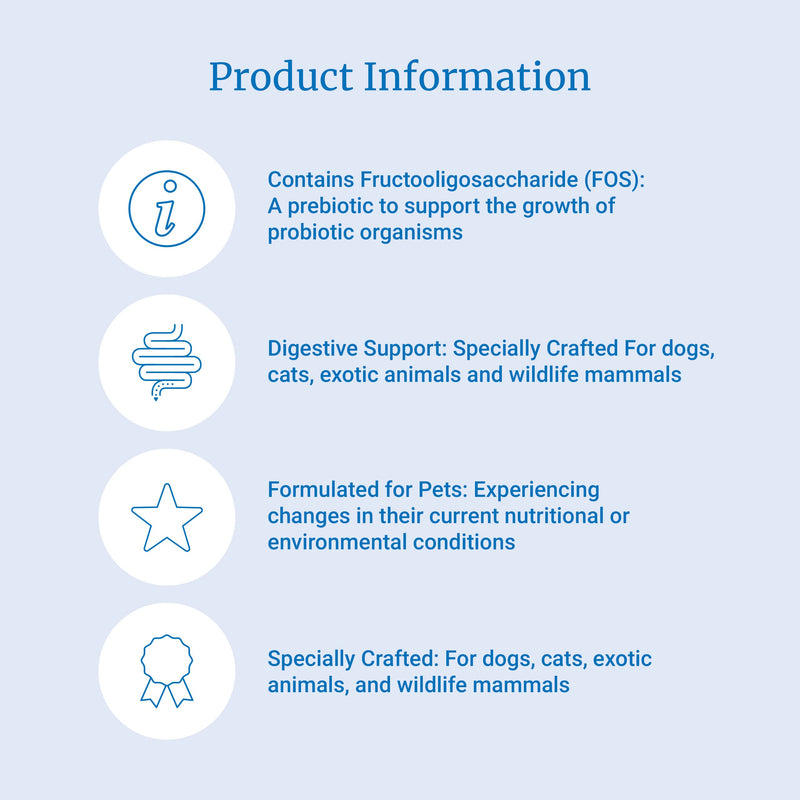 PetAg Bene-Bac Plus Pet Powder with FOS and Probiotics - Recommended for All Animals Subjected to Adverse Conditions - 4.5 oz - BeesActive Australia